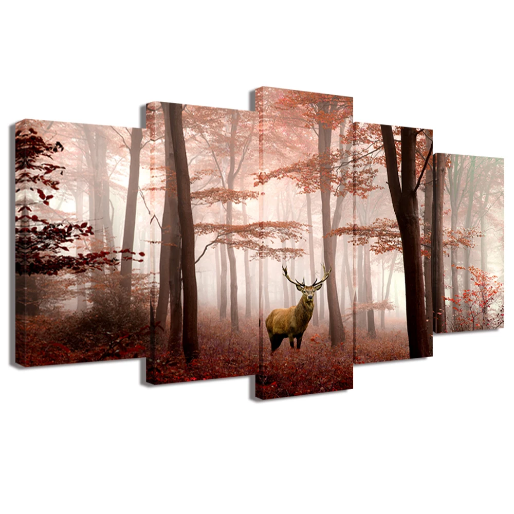 Deer In Forest Wall Art Posters Autumn Misty Forest Print Canvas Art Modern Style Picture Living Room Bedroom Wall Decor
Deer In Forest Wall Art Posters Autumn Misty Forest Print Canvas Art Modern Style Picture Living Room Bedroom Wall Decor