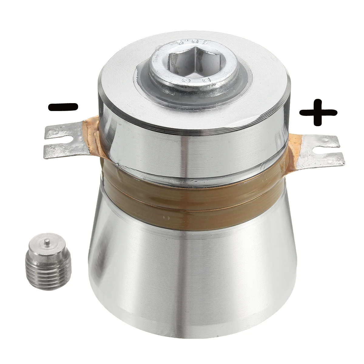 1 шт., пьезоэлектрический ультразвуковой преобразователь, 60 Вт, 40 кГц
1 шт., пьезоэлектрический ультразвуковой преобразователь, 60 Вт, 40 кГц