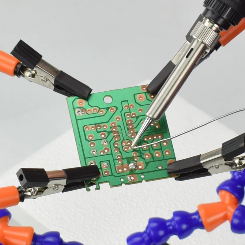 Multi Soldering Station Helping Third Hand Stand with 8PCS Flexible Arms Desk Clamp Holder for PCB Welding Repair Tool
Multi Soldering Station Helping Third Hand Stand with 8PCS Flexible Arms Desk Clamp Holder for PCB Welding Repair Tool