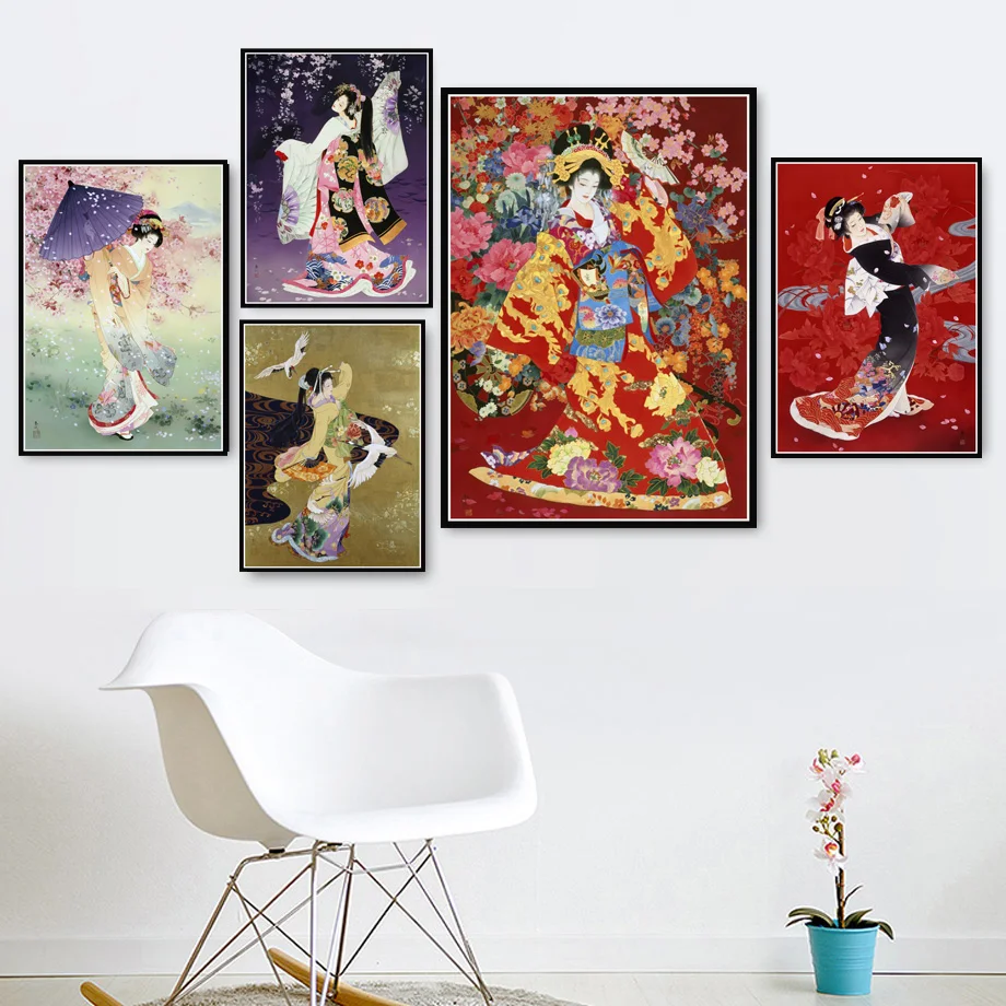 Hot Japanese Japanese Geisha Woman Painting Art Poster Prints Art Oil Painting Canvas Wall Pictures For Living Room Home Decor 
Hot Japanese Japanese Geisha Woman Painting Art Poster Prints Art Oil Painting Canvas Wall Pictures For Living Room Home Decor
