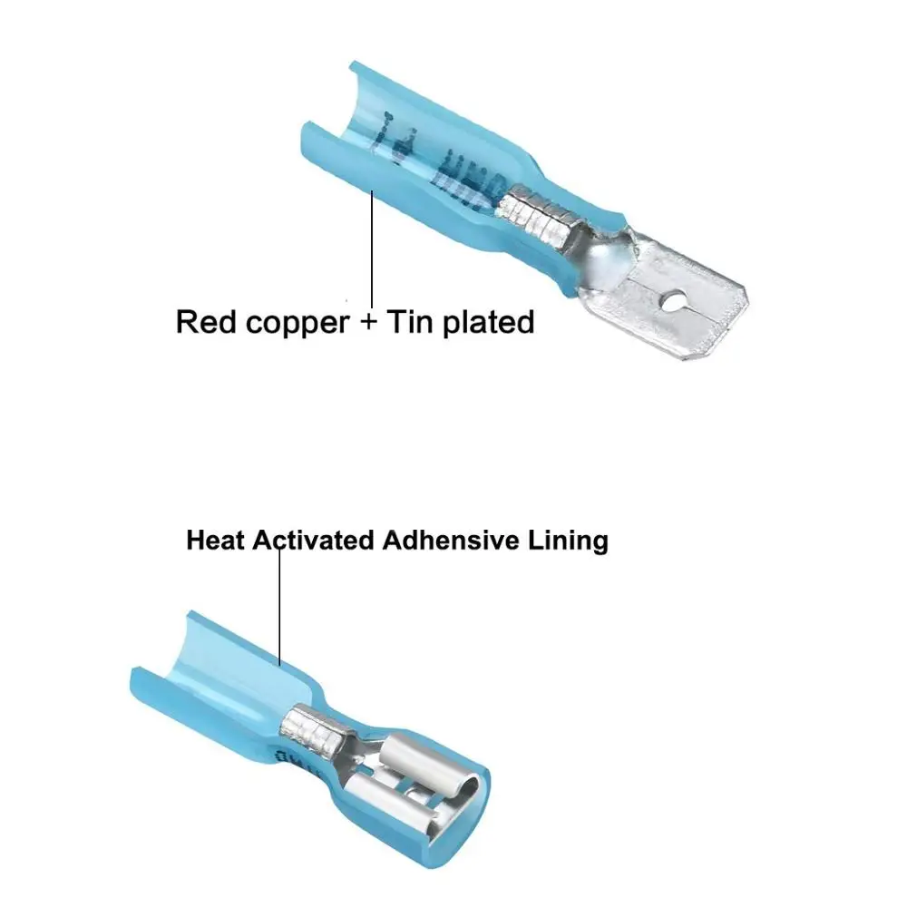 220Pcs Waterproof Seal Heat Shrink Splice Crimp Insulated Spade Electrical Wire Connectors Assortment AWG Terminals soldering
220Pcs Waterproof Seal Heat Shrink Splice Crimp Insulated Spade Electrical Wire Connectors Assortment AWG Terminals soldering