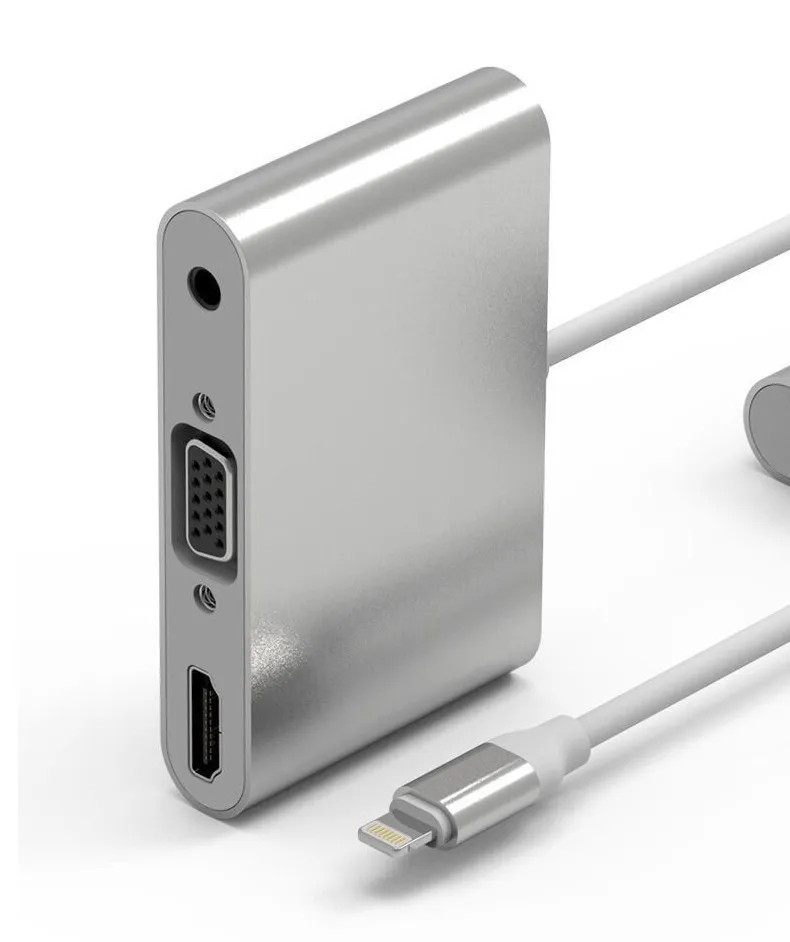 for Lightning to HDMI-Compatible VGA Audio Adapter Cable for Apple iPad iPhone 8 Plus 12 Pro Max HDMI HD TV VGA 3.5mm Converter
for Lightning to HDMI-Compatible VGA Audio Adapter Cable for Apple iPad iPhone 8 Plus 12 Pro Max HDMI HD TV VGA 3.5mm Converter