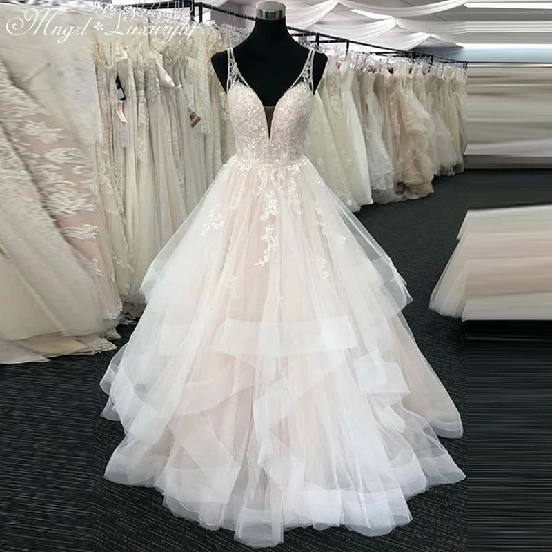 Sleeveless A-Line Sexy Wedding Dresses for Bride Backless Bridal Gown Porm Party Dress Evening Gowns for Women Vestido De Novia
Sleeveless A-Line Sexy Wedding Dresses for Bride Backless Bridal Gown Porm Party Dress Evening Gowns for Women Vestido De Novia