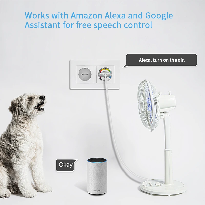 Smart Tuya WiFi Smart Plugs Sockets Smart Life APP Real-Time Monitor Wireless Remote Voice Control For Alexa Google Home Device
Smart Tuya WiFi Smart Plugs Sockets Smart Life APP Real-Time Monitor Wireless Remote Voice Control For Alexa Google Home Device