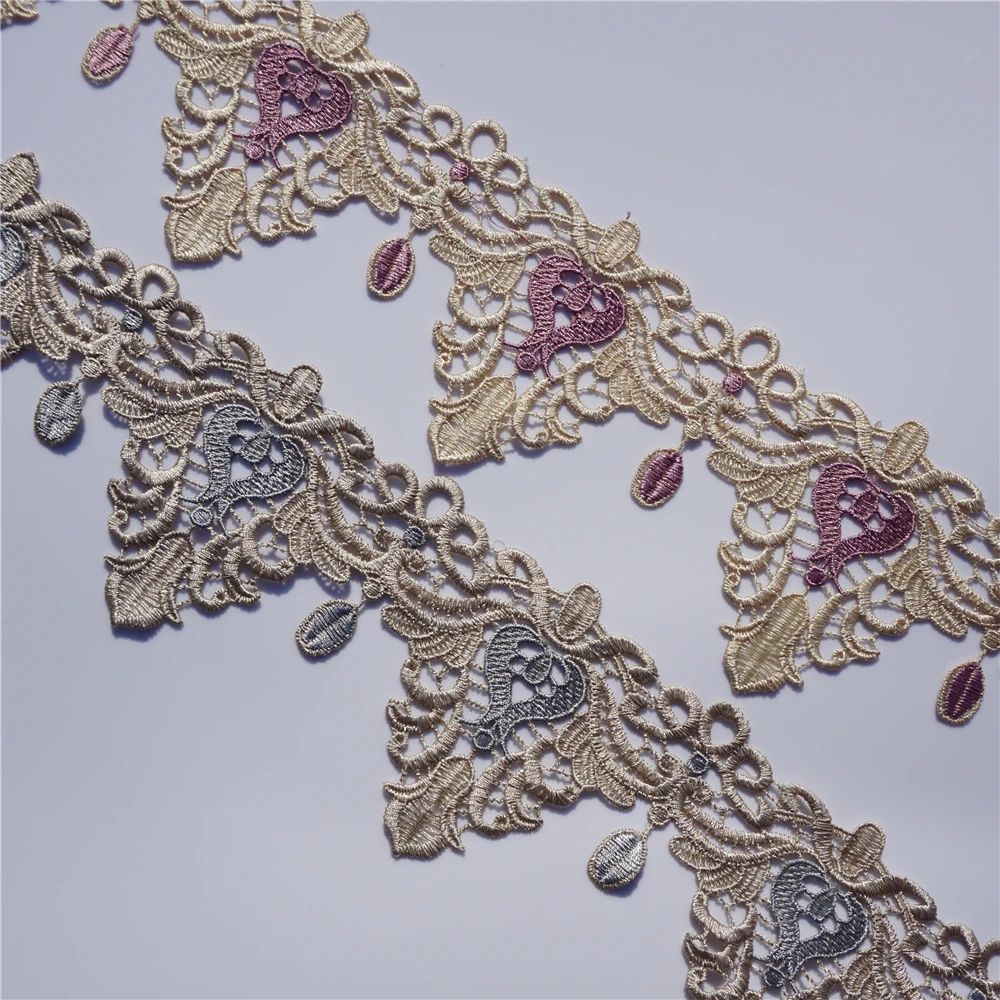 Cusack 2 yards 10 cm Polyester Two-color Lace Trim for Costume Home Textiles Curtain Sofa Case DIY Crafts Sewing Accessories
Cusack 2 yards 10 cm Polyester Two-color Lace Trim for Costume Home Textiles Curtain Sofa Case DIY Crafts Sewing Accessories