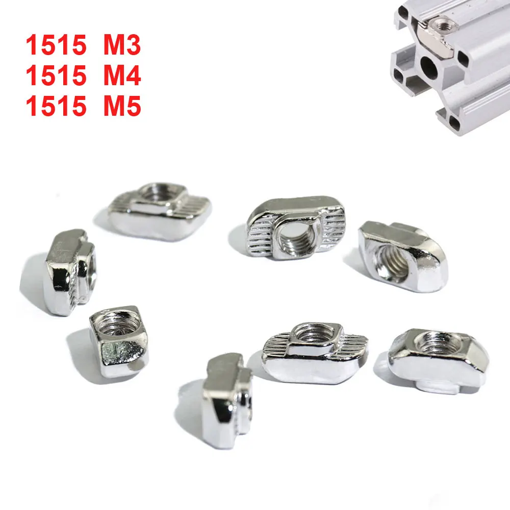 Carbon Steel 15 Series European T Sliding Nut Block Slot Nuts Drop In M3/M4/M5 Pack of 30/50/100
Carbon Steel 15 Series European T Sliding Nut Block Slot Nuts Drop In M3/M4/M5 Pack of 30/50/100