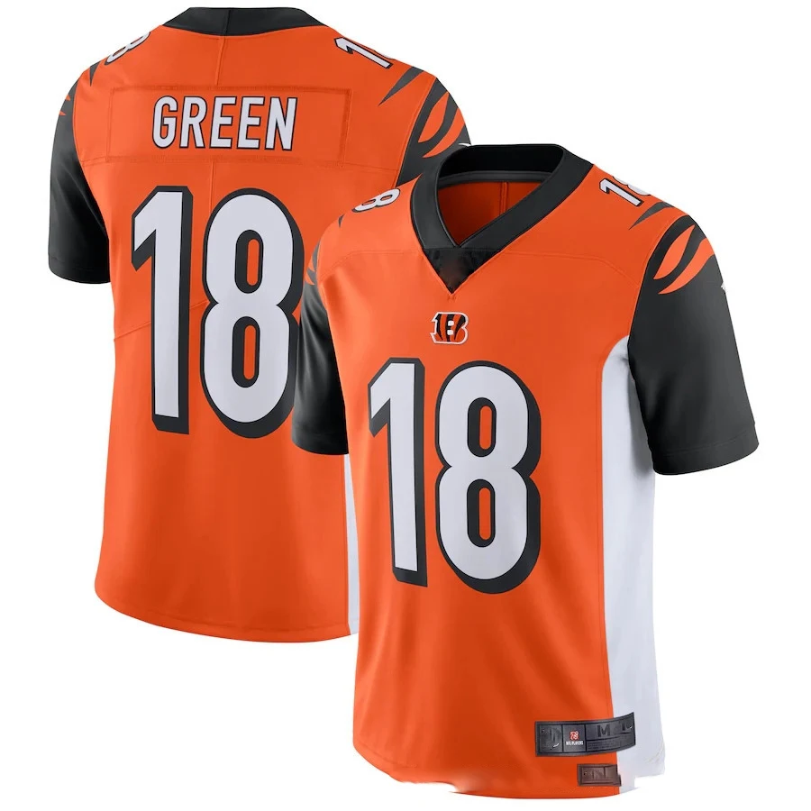 Bilok Embroidery American Rugby Jersey Bengals 18# Green Fans Wear Men Women Kid Youth Football Jacket Rugby Jersey
Bilok Embroidery American Rugby Jersey Bengals 18# Green Fans Wear Men Women Kid Youth Football Jacket Rugby Jersey