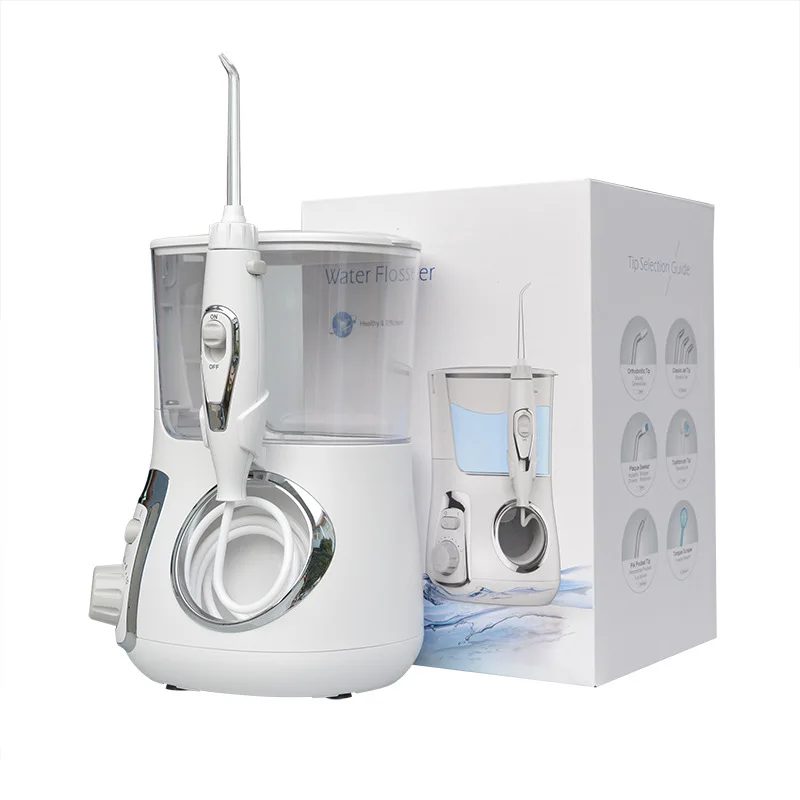 Household Oral Irrigator Water Flosser Dental Jet Teeth Cleaner with 600Ml Water Tank 7 Tips and 1 Toothbrush for Tooth Care
Household Oral Irrigator Water Flosser Dental Jet Teeth Cleaner with 600Ml Water Tank 7 Tips and 1 Toothbrush for Tooth Care