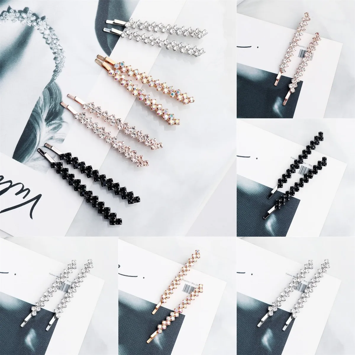 2pcs Shining Crystal Rhinestone Luxury Hair Clip Headwear For Women Girls Hairgrip Hairpin Hair Styling Accessories 2021 Trendy
2pcs Shining Crystal Rhinestone Luxury Hair Clip Headwear For Women Girls Hairgrip Hairpin Hair Styling Accessories 2021 Trendy