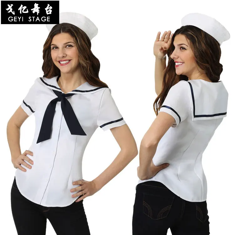 Navy Sailor Anime Shirt Clothings and Hat Japanese School Uniform Fashion Korean Style Kawaii Girl White Cosplay Costume
Navy Sailor Anime Shirt Clothings and Hat Japanese School Uniform Fashion Korean Style Kawaii Girl White Cosplay Costume
