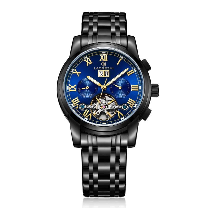 Swiss genuine Lauges men's steel belt tourbillon mechanical watch luminous waterproof calendar automatic mechanical watch
Swiss genuine Lauges men's steel belt tourbillon mechanical watch luminous waterproof calendar automatic mechanical watch