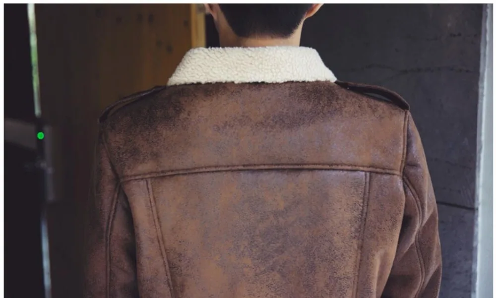 Winter M-2xl New Men Faux Suede Cotton Thick Lamb Cashmere Coat Tide Autumn Turn Down Collar Warm Leather Jacket Outwears
Winter M-2xl New Men Faux Suede Cotton Thick Lamb Cashmere Coat Tide Autumn Turn Down Collar Warm Leather Jacket Outwears
