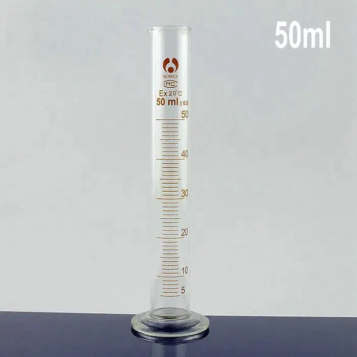 

Мерный стеклянный цилиндр 3 шт./лот 50 мл со шкалой для химических лабораторных экспериментов