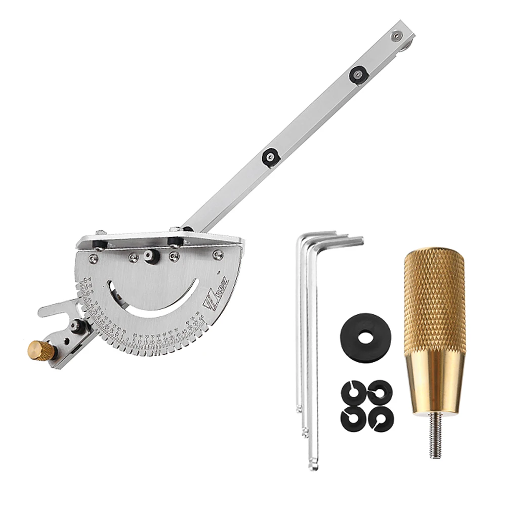 Upgraded Miter Gauge Brass Handle Table/Saw Router Miter Gauge Sawing Assembly Ruler
Upgraded Miter Gauge Brass Handle Table/Saw Router Miter Gauge Sawing Assembly Ruler