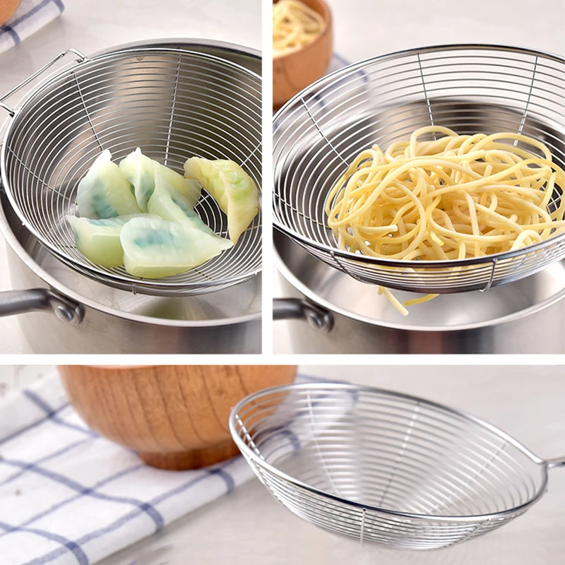 Oval Skimmer Stainless Steel Filter Oil Pot Food Filter Cookware Colander Fried Filter Kitchen Strainer Baking Cooking Tools hot
Oval Skimmer Stainless Steel Filter Oil Pot Food Filter Cookware Colander Fried Filter Kitchen Strainer Baking Cooking Tools hot