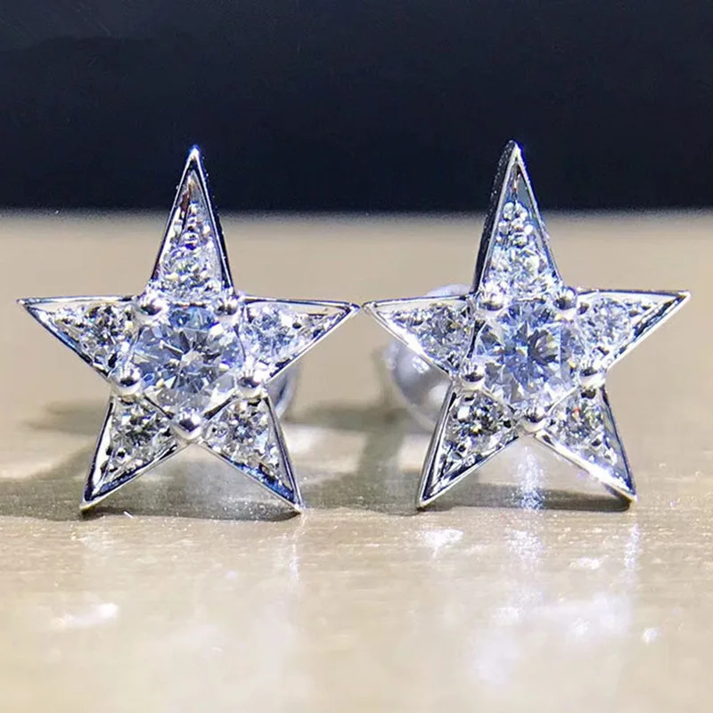 Trendy Cubic Zirconia Star Charm Stud Earrings For Women Romantic Bridal 2021 Jewelry Engagement Pendientes Brincos eh1036
Trendy Cubic Zirconia Star Charm Stud Earrings For Women Romantic Bridal 2021 Jewelry Engagement Pendientes Brincos eh1036