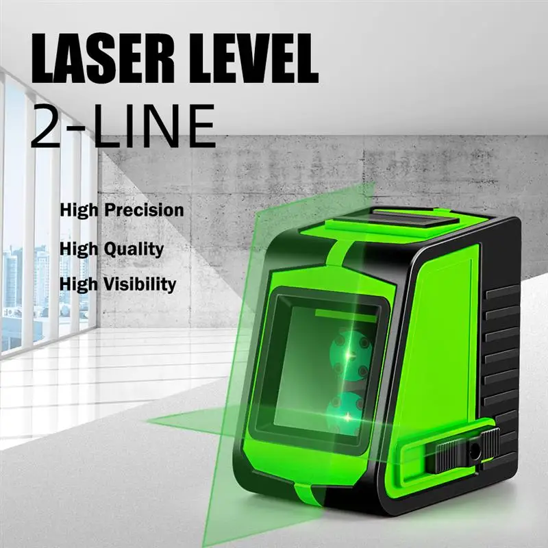 2 Lines Laser Level Self Levelling Green Horizontal & Vertical Level Cross Line Portable Vertical Line Super Powerful Beam Line
2 Lines Laser Level Self Levelling Green Horizontal & Vertical Level Cross Line Portable Vertical Line Super Powerful Beam Line