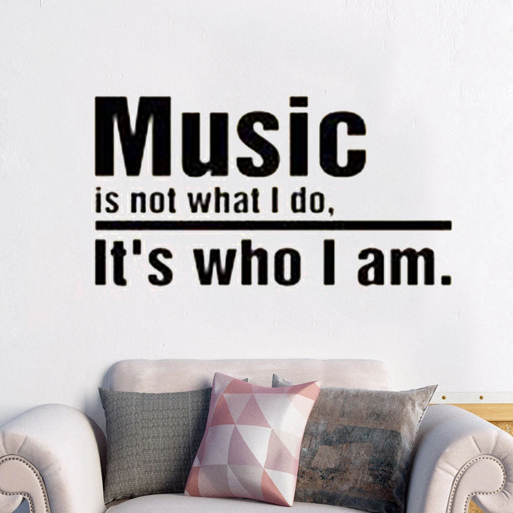 Music Quotes Wall Decals for Living Room Home Decor Waterproof Wall Stickers Art Stickers Vinyl Removable FB-23
Music Quotes Wall Decals for Living Room Home Decor Waterproof Wall Stickers Art Stickers Vinyl Removable FB-23