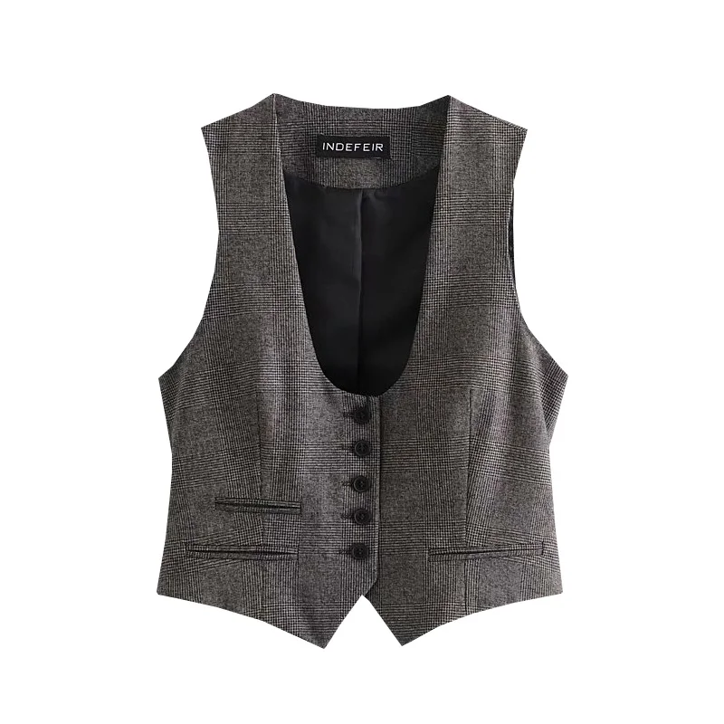 VANOVICH European and American Slim Short British Style Sub-vest 2022 Spring and Autumn New Waistcoat Vest Women
VANOVICH European and American Slim Short British Style Sub-vest 2022 Spring and Autumn New Waistcoat Vest Women