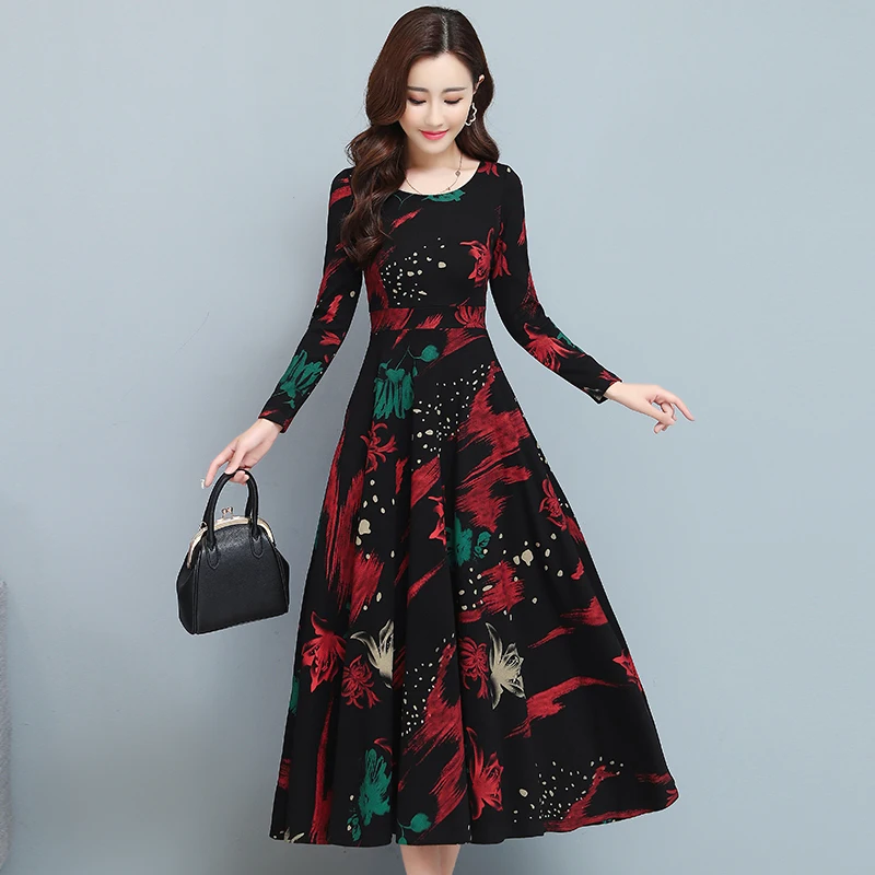 2021 Vintage Knit Print Warm Korean Vestido Autumn Winter 4XL Plus Size Women Bodycon Casual Maxi Dress Party Classy Midi Dress
2021 Vintage Knit Print Warm Korean Vestido Autumn Winter 4XL Plus Size Women Bodycon Casual Maxi Dress Party Classy Midi Dress