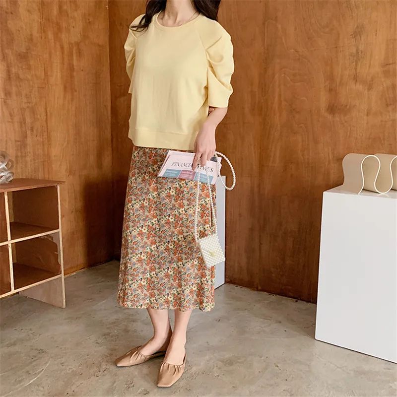 Alien Kitty Women Skirt Female Floral Skirts 2020 Summer New Chiffon High Waist Thin Casual A-line Fashion All-match Lady Office
Alien Kitty Women Skirt Female Floral Skirts 2020 Summer New Chiffon High Waist Thin Casual A-line Fashion All-match Lady Office