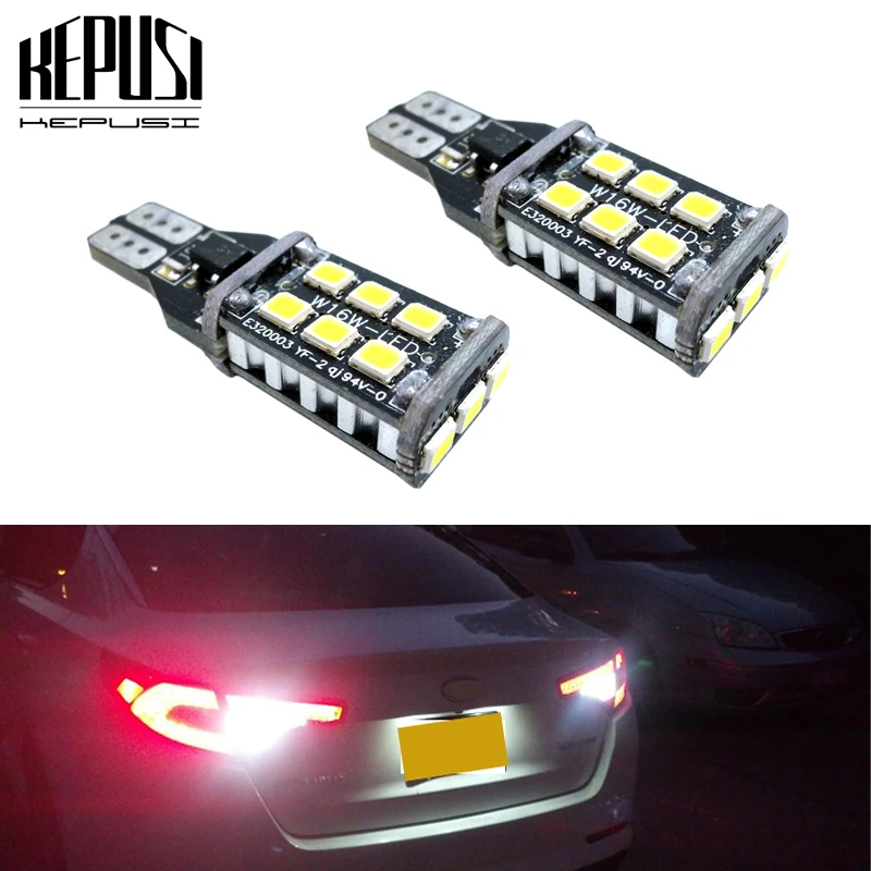 2pcs W16W T15 LED Bulbs Canbus OBC Error Free LED Backup Light 921 912 W16W LED Bulbs Car reverse lamp Xenon White
2pcs W16W T15 LED Bulbs Canbus OBC Error Free LED Backup Light 921 912 W16W LED Bulbs Car reverse lamp Xenon White
