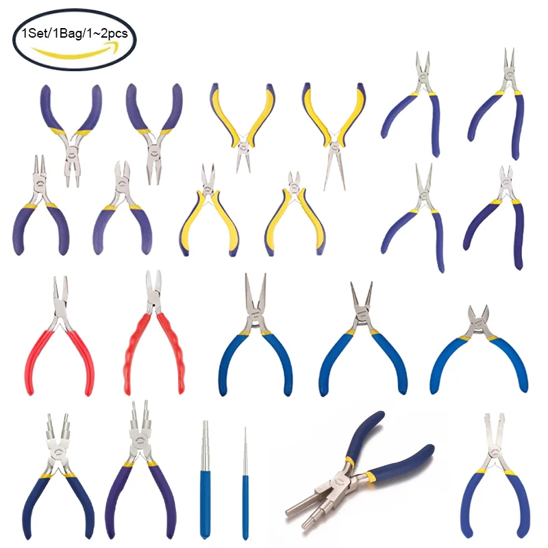 4-Piece Precision Jewelry Pliers Set for Jewelry Making - Long Nose with Cutter/Round Nose/Long Nose/Side Cutting Pliers DIY
4-Piece Precision Jewelry Pliers Set for Jewelry Making - Long Nose with Cutter/Round Nose/Long Nose/Side Cutting Pliers DIY