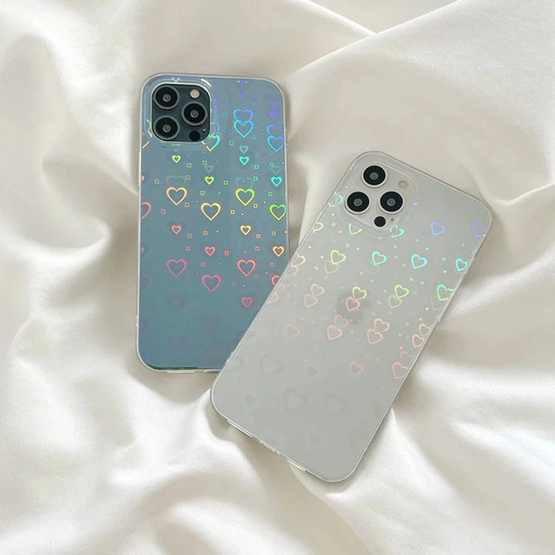 Яркий прозрачный чехол для телефона INS с любовным сердцем для iPhone 12 11 Pro Max XS Max XR X 7 8 Plus 12 SE 2020, лазерный бампер, мягкий чехол
Яркий прозрачный чехол для телефона INS с любовным сердцем для iPhone 12 11 Pro Max XS Max XR X 7 8 Plus 12 SE 2020, лазерный бампер, мягкий чехол