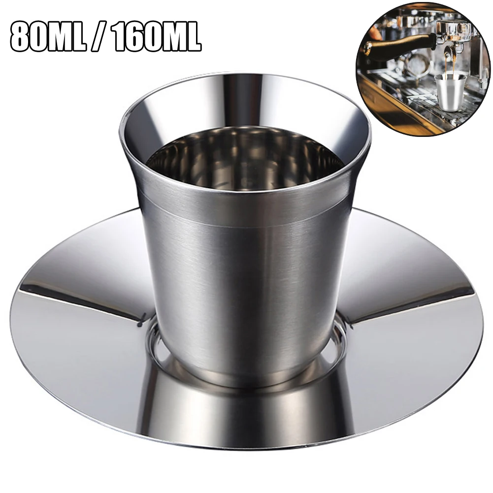 With Base Double Wall Stainless Steel Coffee Mug 80ml/160ml Portable Cup Travel Tumbler Coffee Jug Cups Office Water Mugs
With Base Double Wall Stainless Steel Coffee Mug 80ml/160ml Portable Cup Travel Tumbler Coffee Jug Cups Office Water Mugs