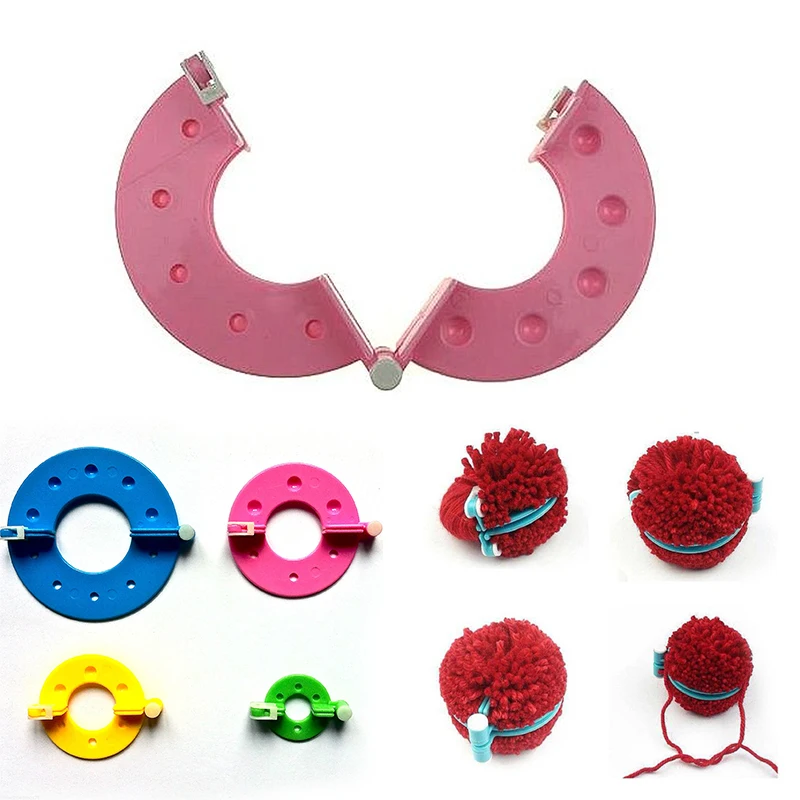8pcs/Set Fluff Wool Ball Weaver PomPom Maker DIY Crochet Craft Tool Set Pompoms Weaver Production Knitting Supplies 4Sizes New
8pcs/Set Fluff Wool Ball Weaver PomPom Maker DIY Crochet Craft Tool Set Pompoms Weaver Production Knitting Supplies 4Sizes New