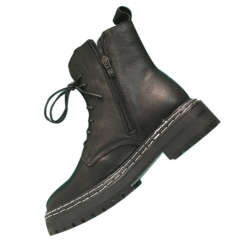 Women Shoes Boots Ankle 2021 Autumn British Wind Genuine Leather Thick With Fur Ladies Short Boots Motorcycle Martin
Women Shoes Boots Ankle 2021 Autumn British Wind Genuine Leather Thick With Fur Ladies Short Boots Motorcycle Martin