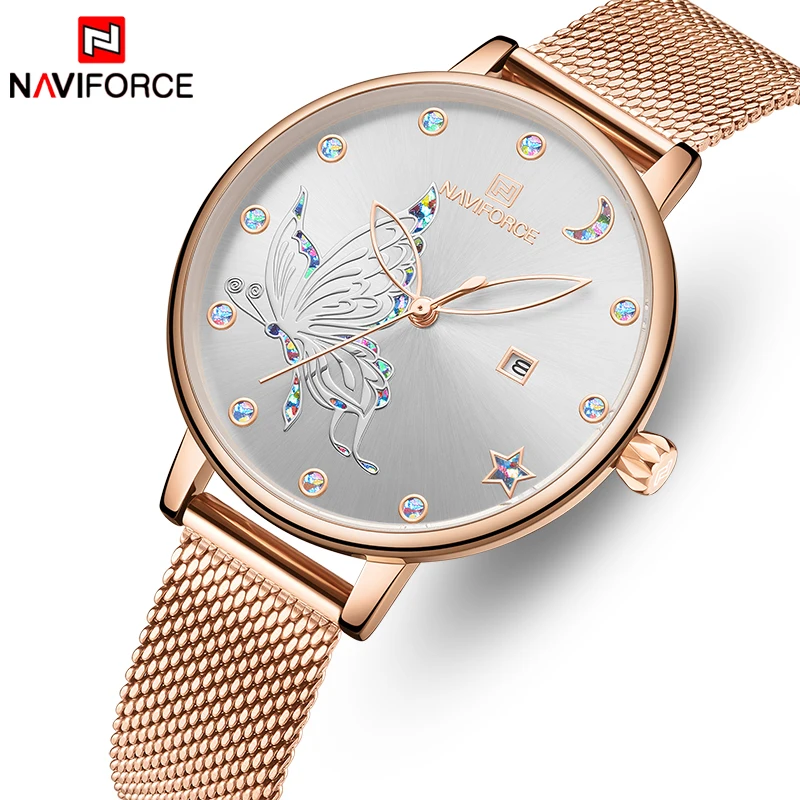 New NAVIFORCE Women Watch Luxury Brand Simple Quartz Ladies Waterproof Wristwatch Fashion Casual Watches Girl Clock Reloj Mujer
New NAVIFORCE Women Watch Luxury Brand Simple Quartz Ladies Waterproof Wristwatch Fashion Casual Watches Girl Clock Reloj Mujer