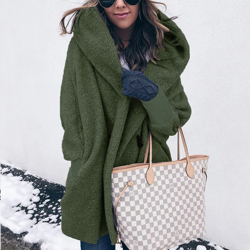 Winter Faux Fur Coat Women Long Jackets Hooded Female Thick Warm Fashion Outerwear Clothing Ladies Lambs Wool Gray Windbreaker
Winter Faux Fur Coat Women Long Jackets Hooded Female Thick Warm Fashion Outerwear Clothing Ladies Lambs Wool Gray Windbreaker