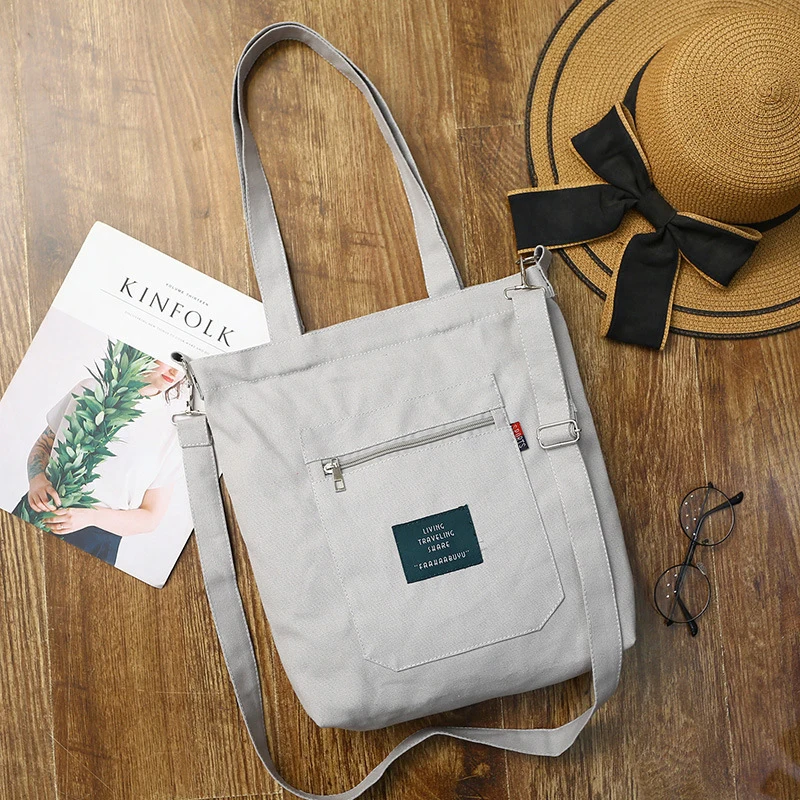 Soft Canvas Bag Large Capacity Women Shopping Bag Casual Hasp Ladies One Shoulder Tote Bags Fashion Zipper Women Handbags
Soft Canvas Bag Large Capacity Women Shopping Bag Casual Hasp Ladies One Shoulder Tote Bags Fashion Zipper Women Handbags