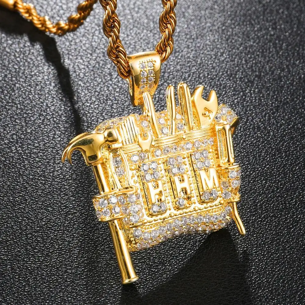Men Hip hop iced out bling tool cabinet pendant necklaces micro pave AAA Zircon Hiphop pendants necklace Hiphop jewelry Fashion
Men Hip hop iced out bling tool cabinet pendant necklaces micro pave AAA Zircon Hiphop pendants necklace Hiphop jewelry Fashion