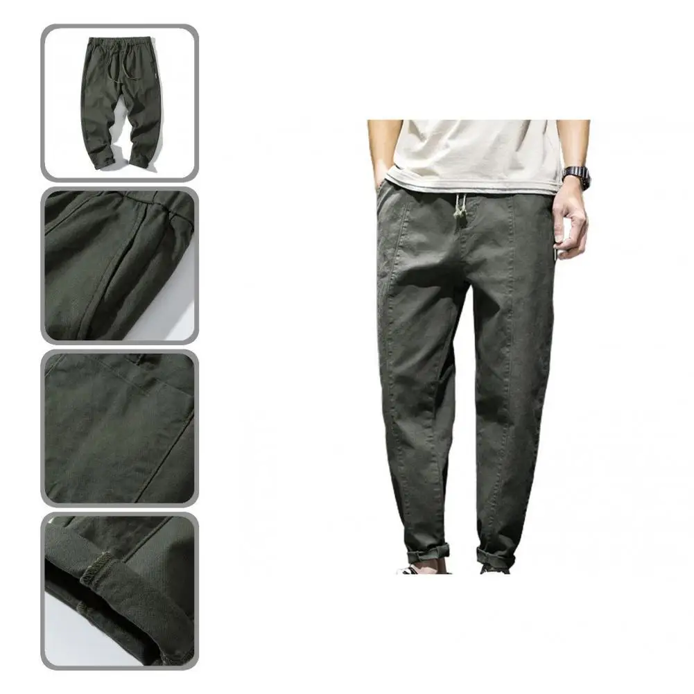Men Trousers Close Fitting Drawstring Free-matching All-match Men Sweatpants Sweatpants for Sports
Men Trousers Close Fitting Drawstring Free-matching All-match Men Sweatpants Sweatpants for Sports