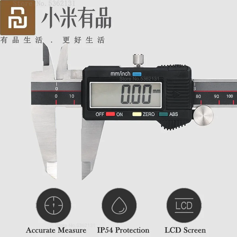 Youpin DUKA CA2 Digital Caliper 150mm 6 inch LCD Digital Screen Electronic Vernier Calipers Micrometer Accuracy Measuring Tool
Youpin DUKA CA2 Digital Caliper 150mm 6 inch LCD Digital Screen Electronic Vernier Calipers Micrometer Accuracy Measuring Tool