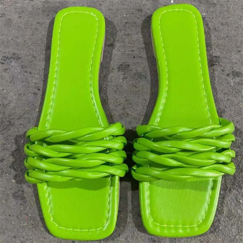 Summer Women Outdoor Slides Pu Leather Weaving Beach Slippers Woman 2021 Casual Open Toe Flat Flip Flops Plus Size 43
Summer Women Outdoor Slides Pu Leather Weaving Beach Slippers Woman 2021 Casual Open Toe Flat Flip Flops Plus Size 43