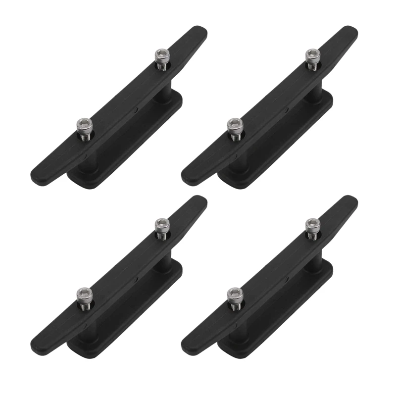 4 Pack of 6.5 Inch Black Anchor Cleat Kit with Screws Nylon Open Base Dock Cleat for Kayak Boat Canoe Mooring Deck Mount
4 Pack of 6.5 Inch Black Anchor Cleat Kit with Screws Nylon Open Base Dock Cleat for Kayak Boat Canoe Mooring Deck Mount