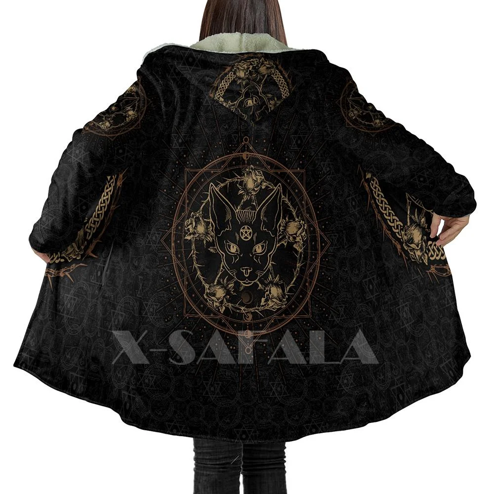 Thick Warm Hooded Cloak for Women Men Satanic Skull symbol Tattoo Overcoat Coat Windproof Fleece Cape Robe Hooded Blanket-2
Thick Warm Hooded Cloak for Women Men Satanic Skull symbol Tattoo Overcoat Coat Windproof Fleece Cape Robe Hooded Blanket-2