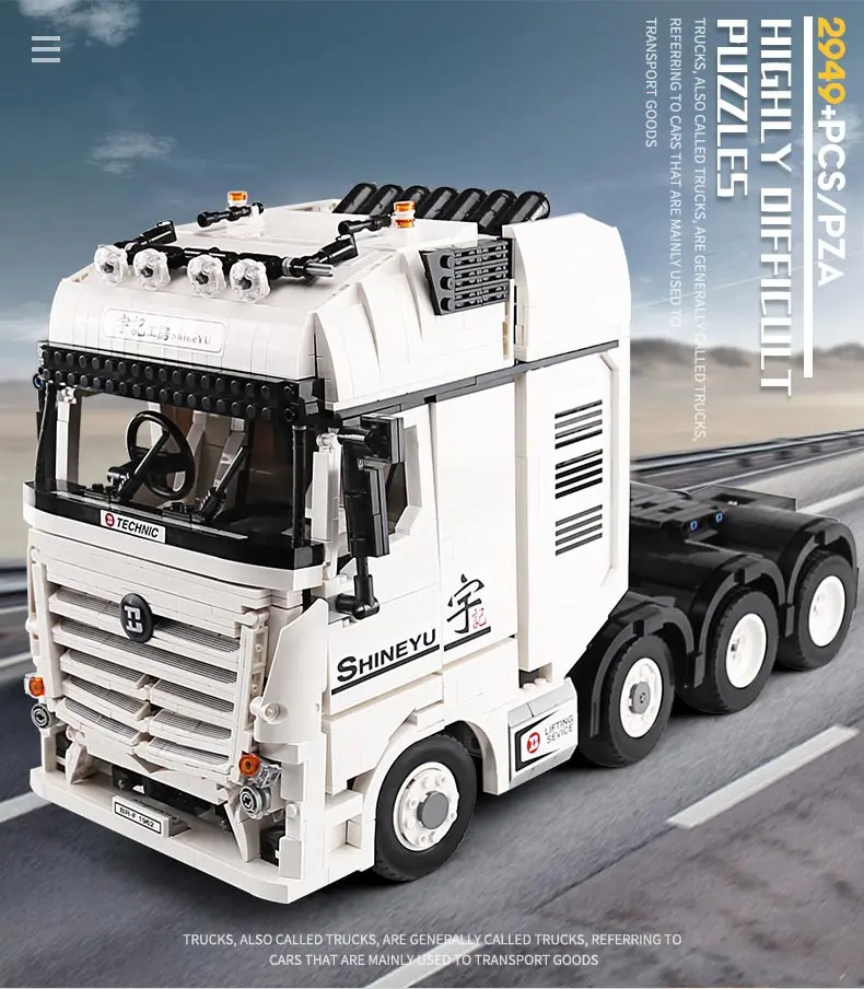 TOYS 2949PCS RC Car QC007 Electric truck Compatible 42043 Technic Benzs Arocs Model Educational Bricks Toys Christmas Gifts
TOYS 2949PCS RC Car QC007 Electric truck Compatible 42043 Technic Benzs Arocs Model Educational Bricks Toys Christmas Gifts