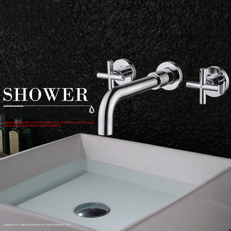 Matte Black Brass Double Handle Wall Mounted Bathroom Faucets Sink Faucet Hot & Cold water taps Basin mixer Brushed Gold Tap set
Matte Black Brass Double Handle Wall Mounted Bathroom Faucets Sink Faucet Hot & Cold water taps Basin mixer Brushed Gold Tap set