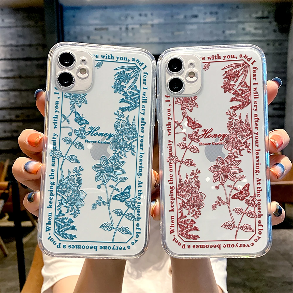 Floral Text Phone Case for Iphone 12 11 XS 13 Pro Max Mini 6 6s 7 8 Plus SE2020 X XR Design Clear Flower Lover Words Cases Coque
Floral Text Phone Case for Iphone 12 11 XS 13 Pro Max Mini 6 6s 7 8 Plus SE2020 X XR Design Clear Flower Lover Words Cases Coque