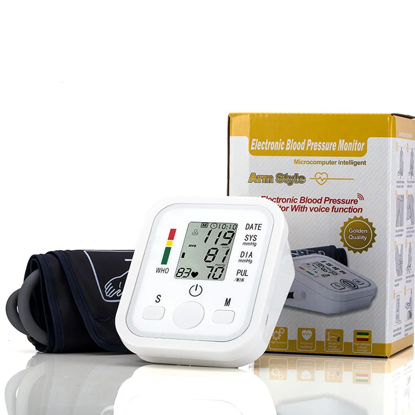 PRCMISEMED Automatic digital powerful function upper arm blood pressure monitor heart rate pulsometer portable
PRCMISEMED Automatic digital powerful function upper arm blood pressure monitor heart rate pulsometer portable