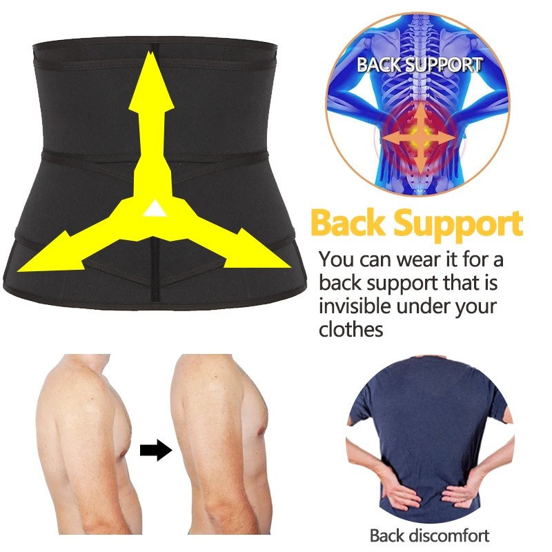 Men's Waist Trainer Weight Loss Body Shaper Belly Shapers Tummy Shapewear Abdomen Slim Girdle Promote Sweat Trimmer Belt Corset |
