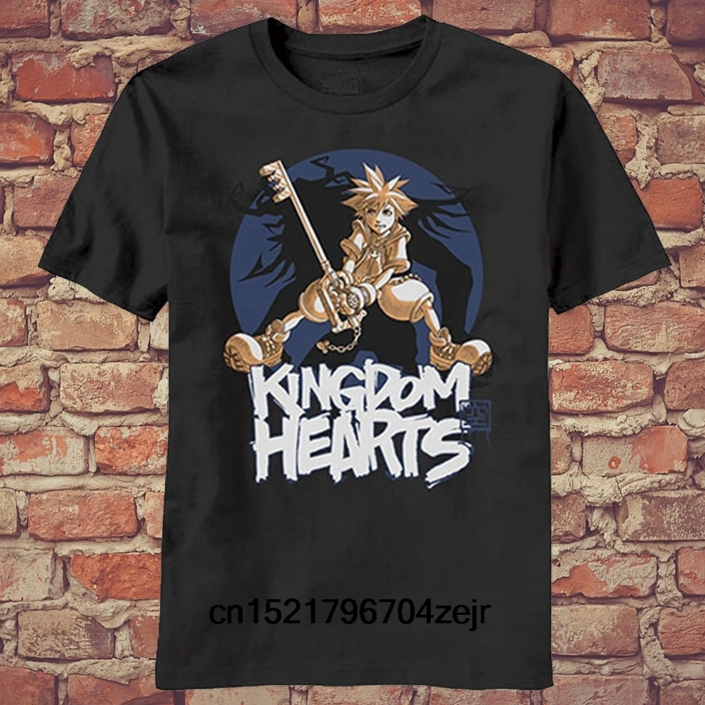 Men T shirt New Fashion Casual Shirts Kingdom Hearts Lerking Darkness Printed Graphic Tops T-Shirt women | Мужская одежда