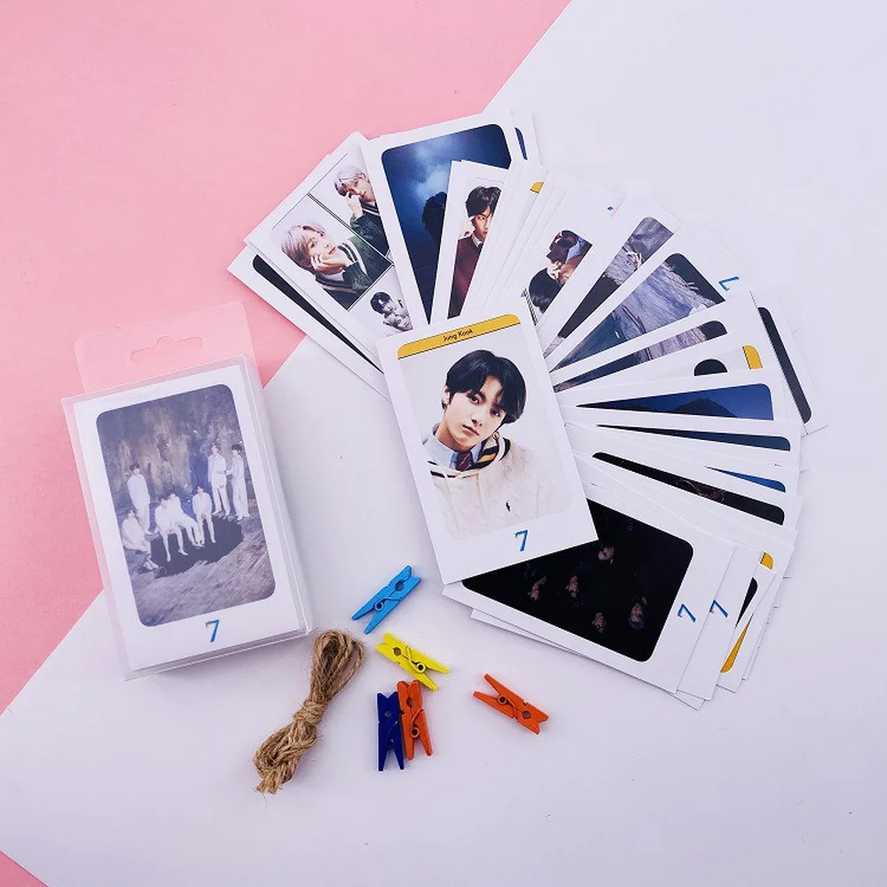 Южно корейские группы K POP Bangtan Boys плакат ломо карты карта души 7 фотокарточек