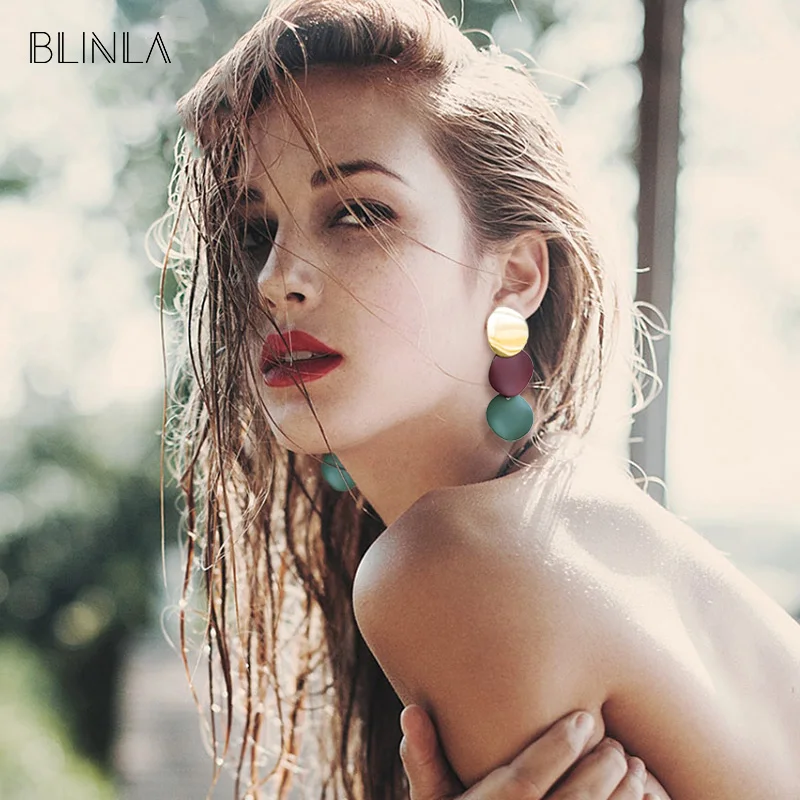 BLINLA Fashion Vintage Statement Drop Earrings for Women Korean Geometric Long Hanging Dangle Earring Jewelry Wholesale brincos
BLINLA Fashion Vintage Statement Drop Earrings for Women Korean Geometric Long Hanging Dangle Earring Jewelry Wholesale brincos