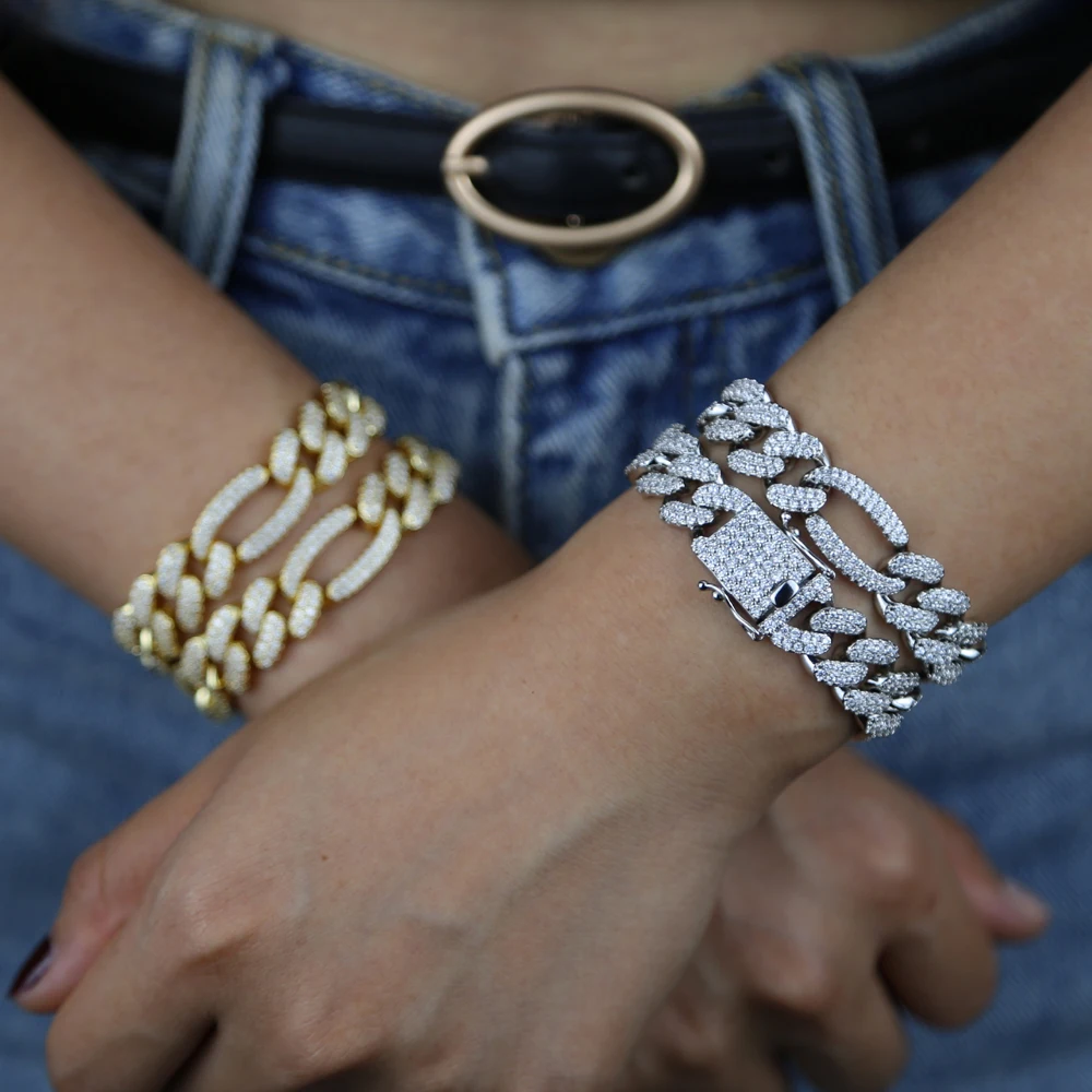 Bling bling 5A cz paved cuban chain miami chain bracelet for women luxury bangle jewelry for women hip hop party jewelry gift
Bling bling 5A cz paved cuban chain miami chain bracelet for women luxury bangle jewelry for women hip hop party jewelry gift