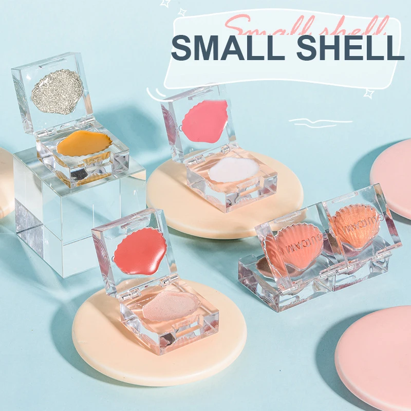 5 Colors Shell Blush Tray Waterproof Nude Makeup Natural Small Ice Cube High-gloss Powder Lasting Mashed Potatoes Repair Rouge 
5 Colors Shell Blush Tray Waterproof Nude Makeup Natural Small Ice Cube High-gloss Powder Lasting Mashed Potatoes Repair Rouge